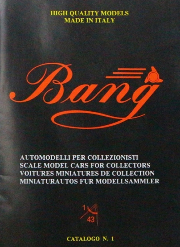 Bang Model Catalogue No 1