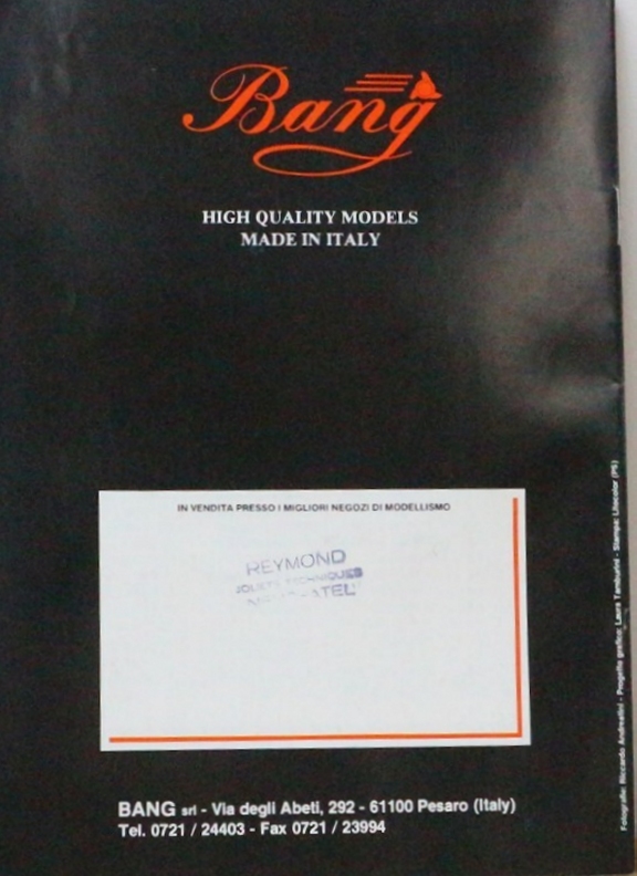 Bang Model Catalogue No 1